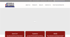 Desktop Screenshot of federalhybrids.com
