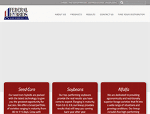 Tablet Screenshot of federalhybrids.com
